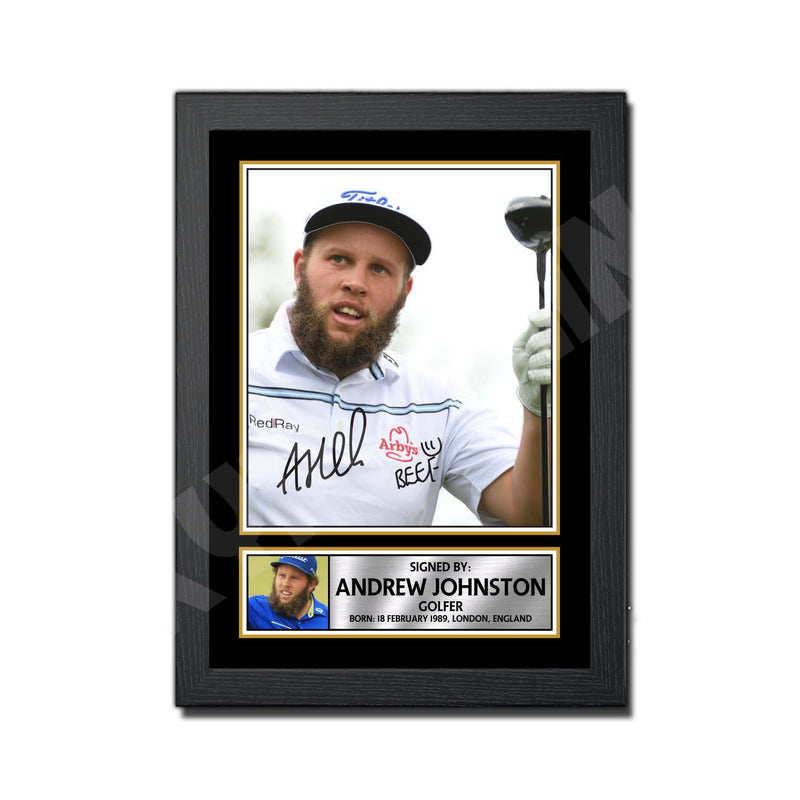 ANDREW BEEF JOHNSTON Limited Edition Golfer Signed Print - Golf