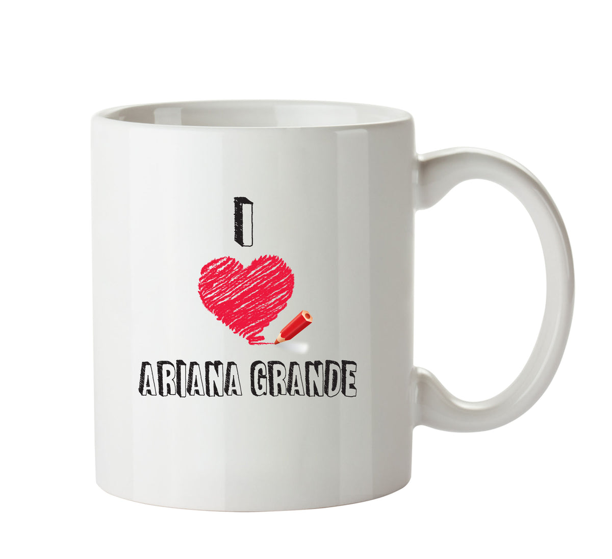 I Love ARIANA GRANDE Celebrity Mug – printed mug product image 1