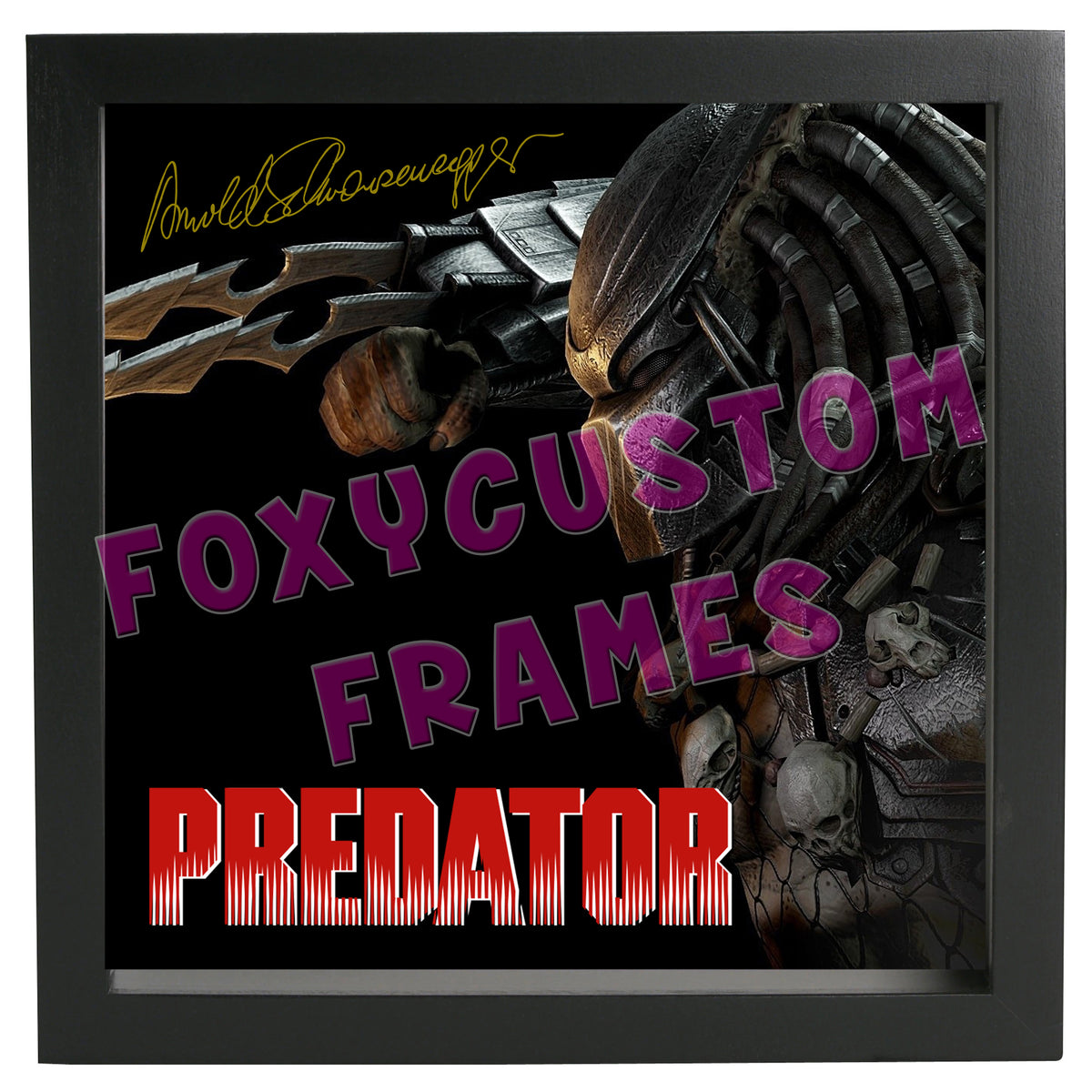 Predator Signed Lego Display Case - Minifigure Display Background and Frames – Predator Printed Signature Lego Display Case - Minifigure Display Background