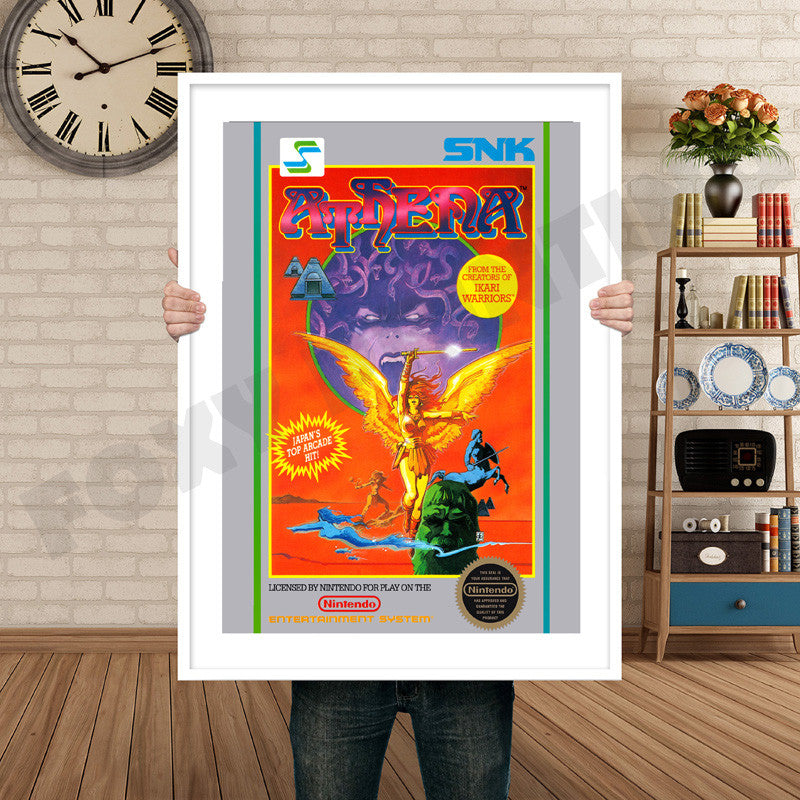 ATHENA Retro GAME INSPIRED THEME Nintendo NES Gaming A4 A3 A2 Or A1 Poster Art 40
