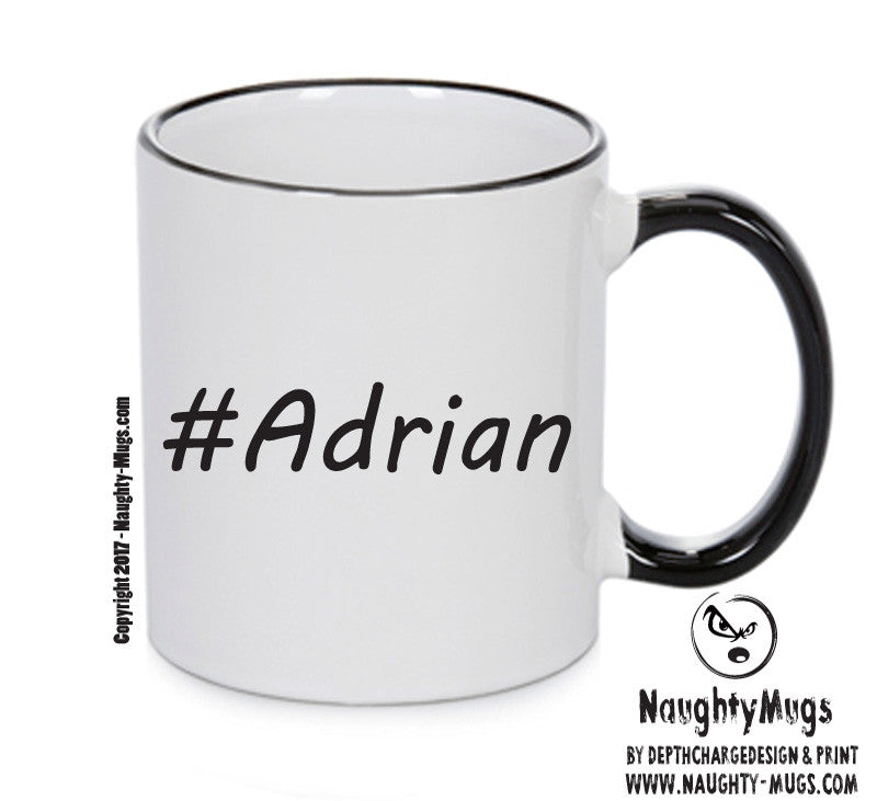 Personalised Your CUSTOM Name Adrian Printed Mug