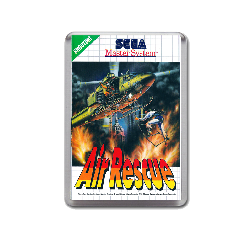 Air Rescue Sega Master System Game Inspired Fridge Magnet