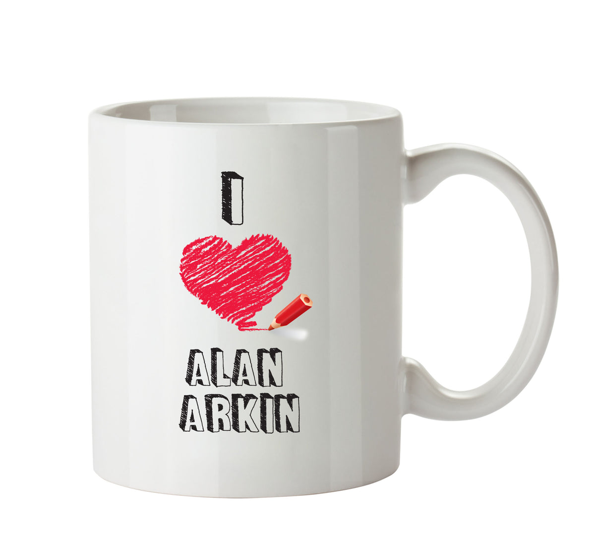 I Love Alan Arkin Celebrity Mug Office Mug – printed mug product image 1