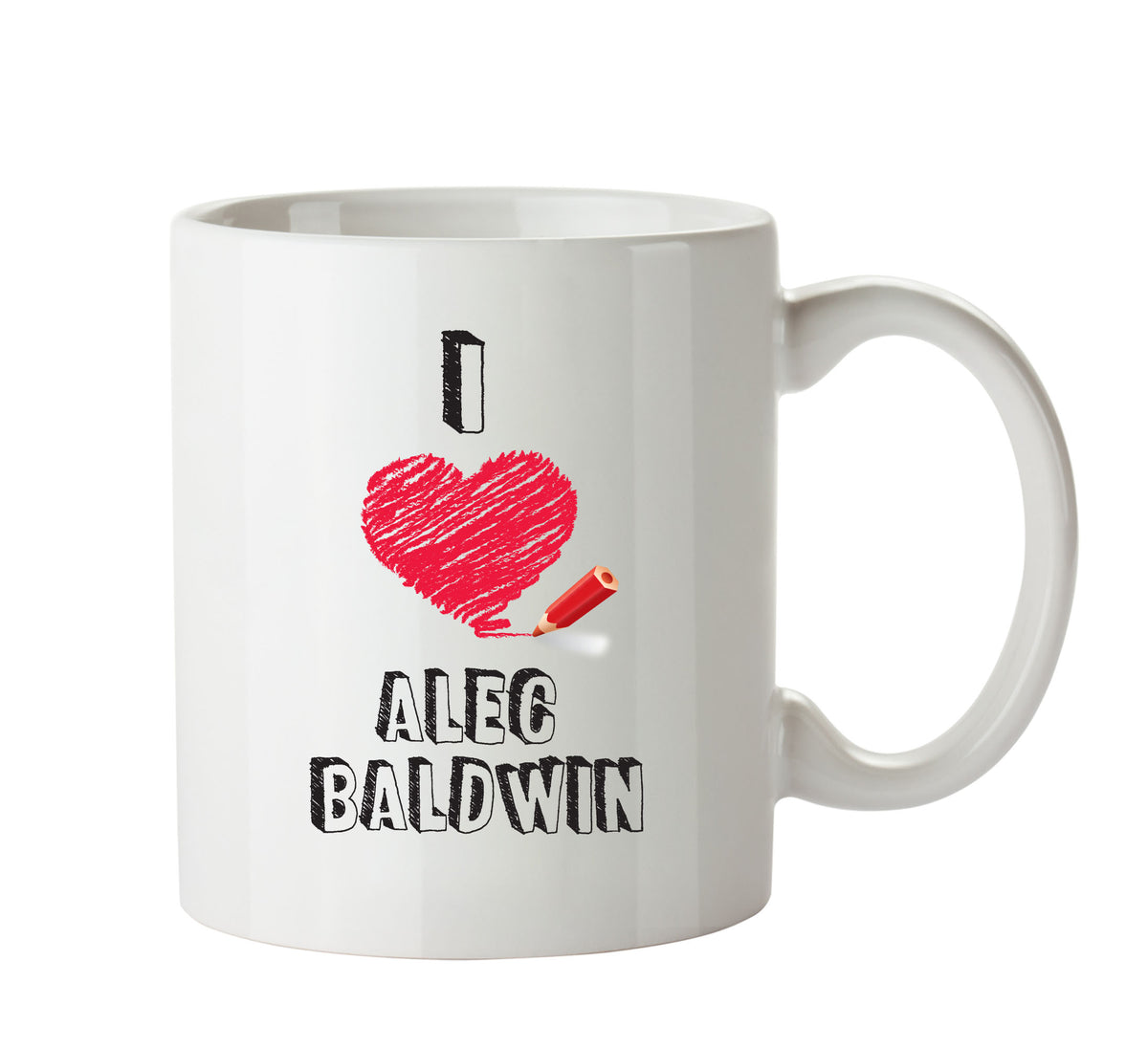 I Love Alec Baldwin Celebrity Mug Office Mug – printed mug product image 1