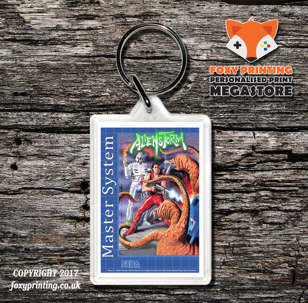 Alien Storm 2 - Sega Master System Keyring