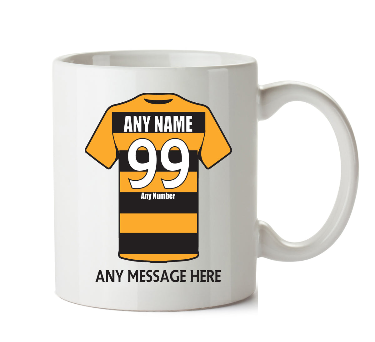 Alloa Athletic Football Team Mug Personalised Birthday Age And Name – printed mug product image 1