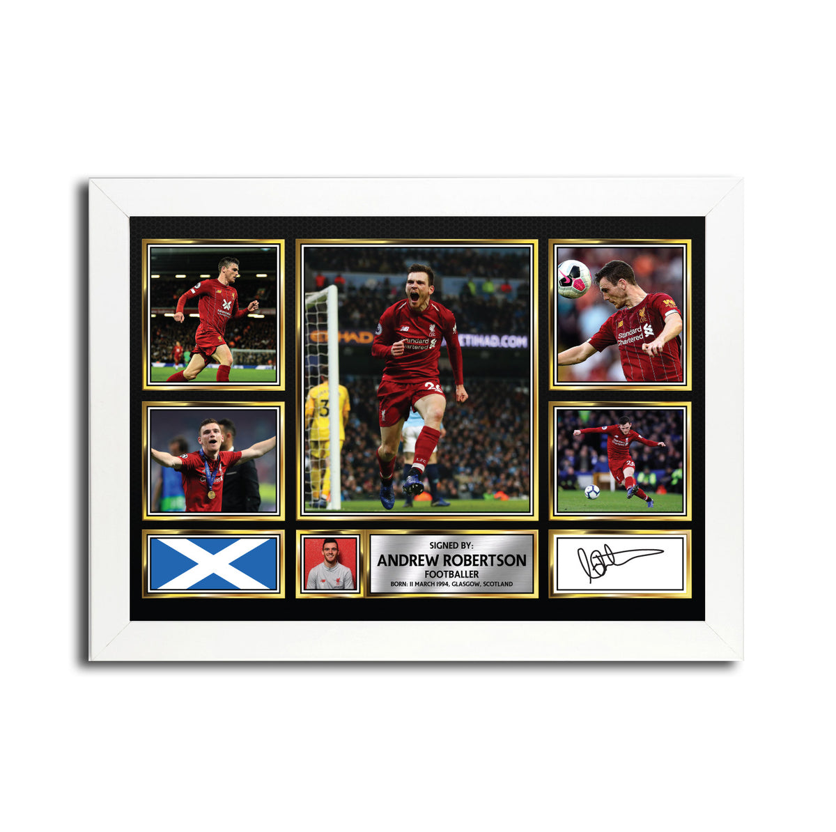Andrew Robertson MC1558 Printed Signature Football Poster