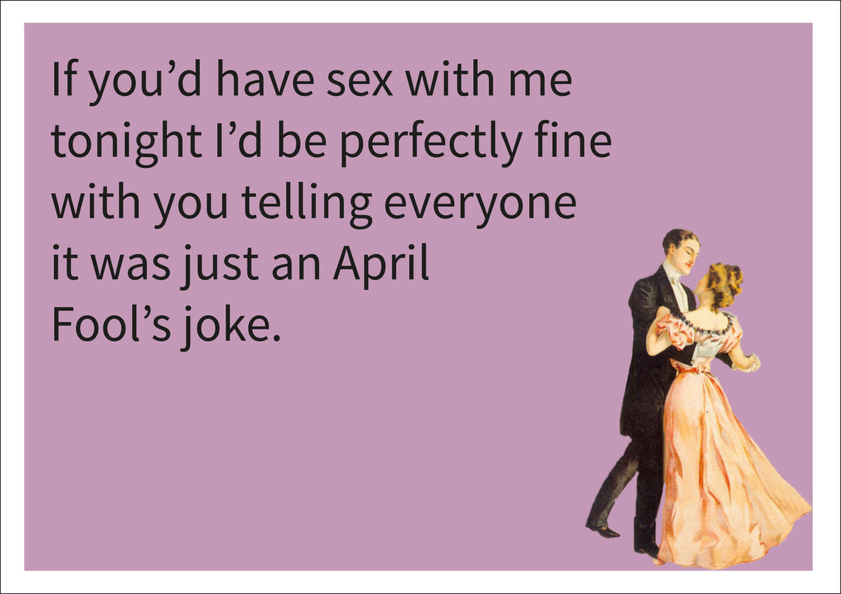 April Fool's Joke INSPIRED Adult Personalised Birthday Card Birthday Card
