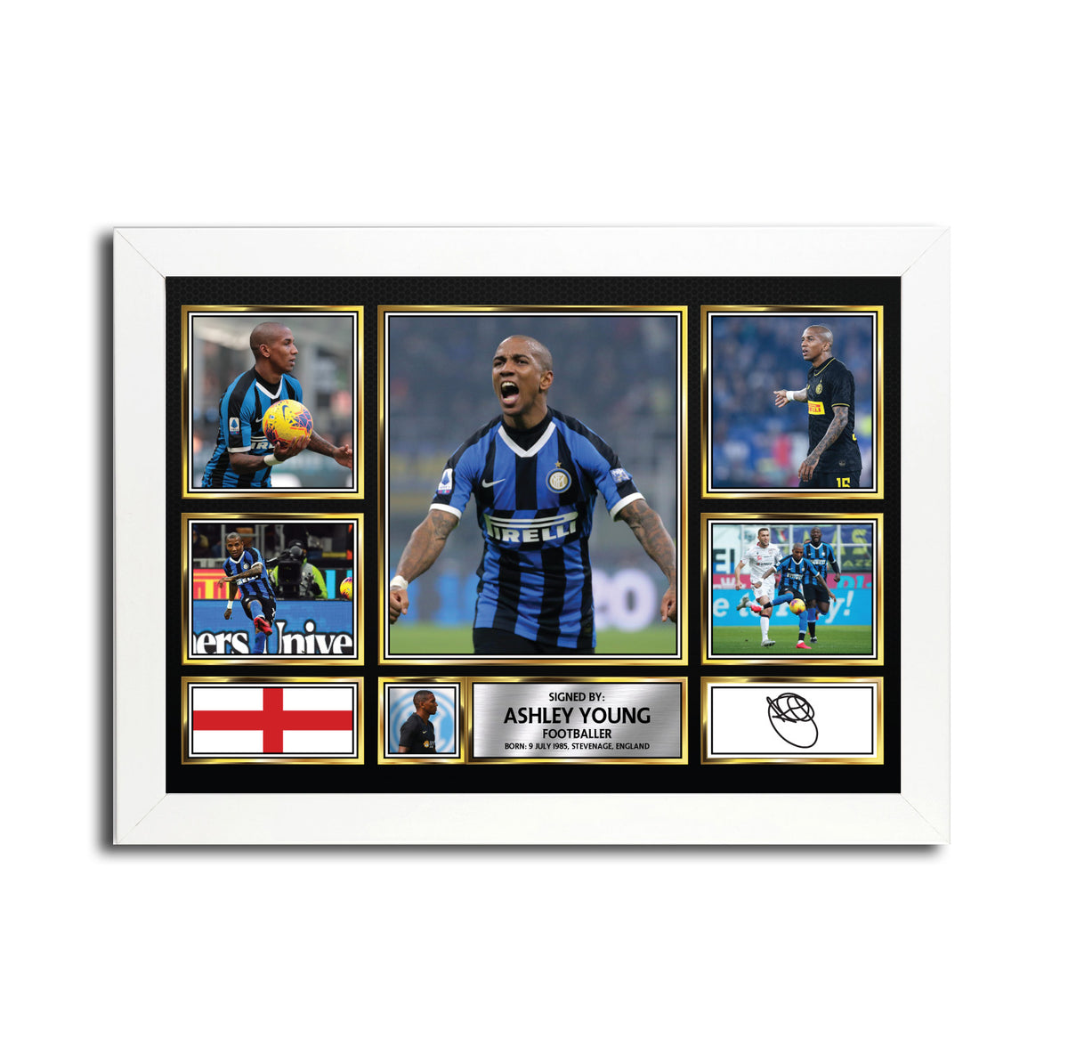 Ashley Young MC1563 Printed Signature Football Poster