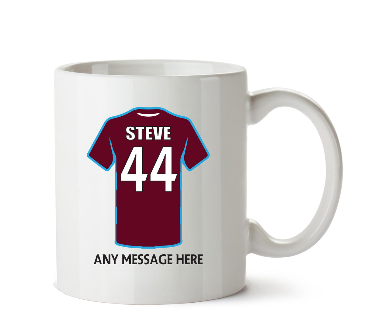 Aston Villa INSPIRED Football Team Mug Personalised Mug – printed mug product image 1