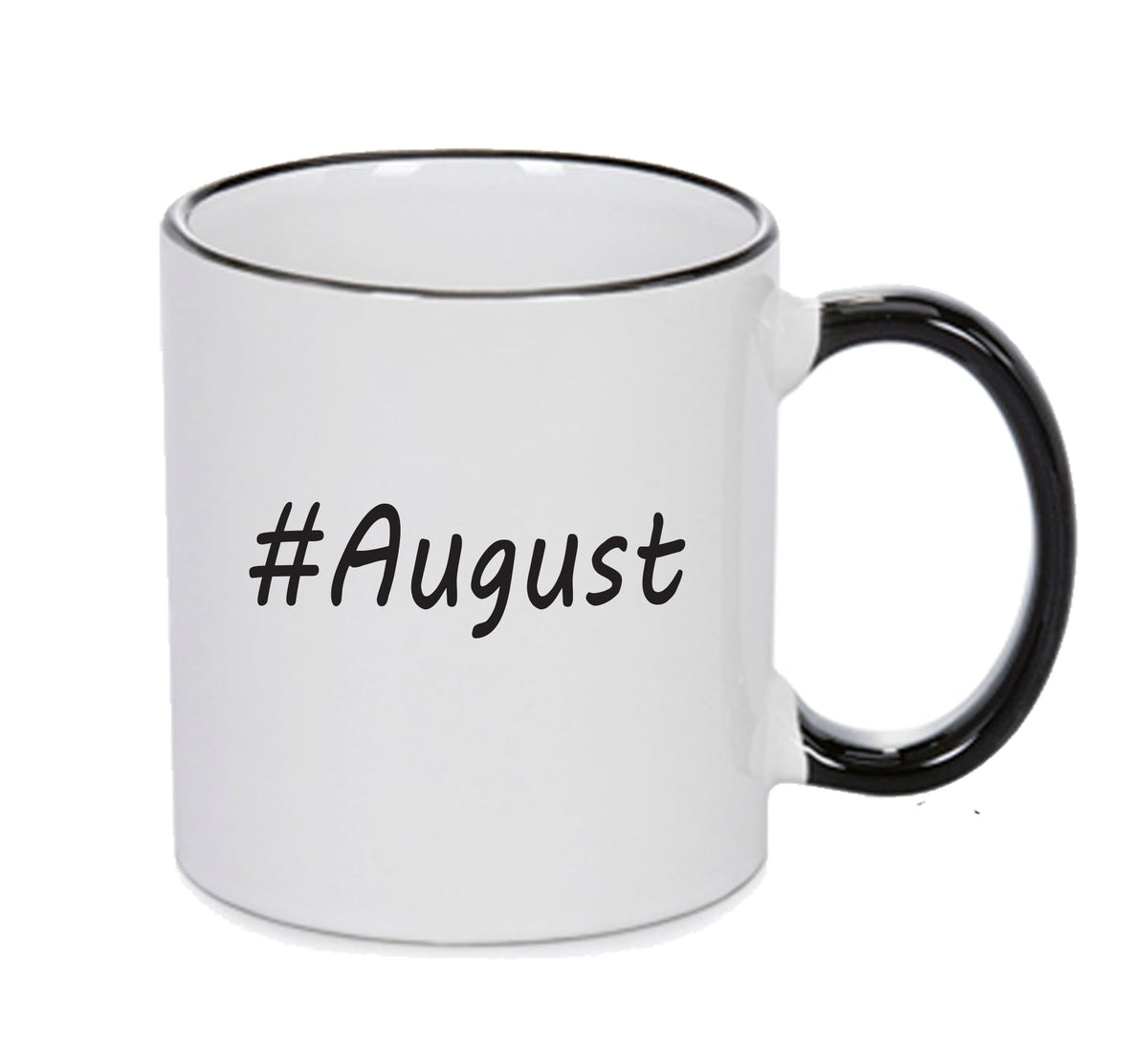 Personalised Your CUSTOM Name August Printed Mug β printed mug product image 1