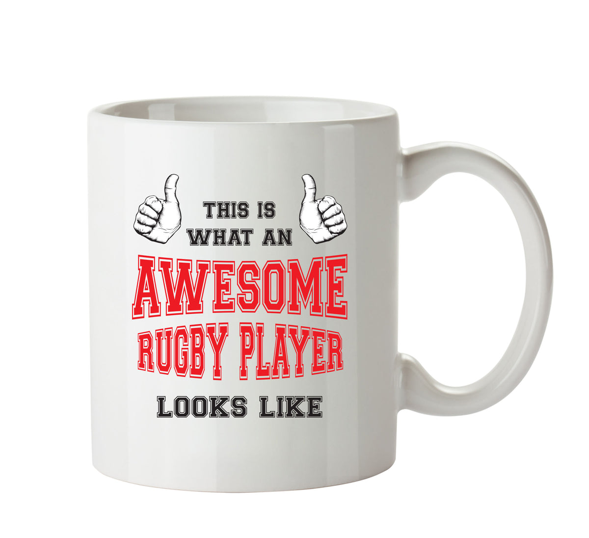 Awesome Rugby Player Office Mug FUNNY