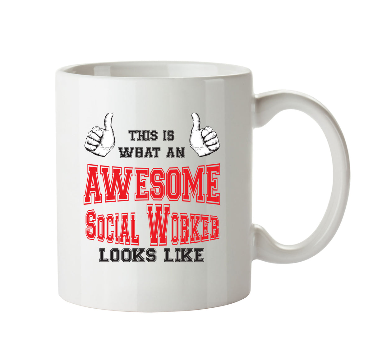 Awesome Social Worker Office Mug FUNNY – printed mug product image 1