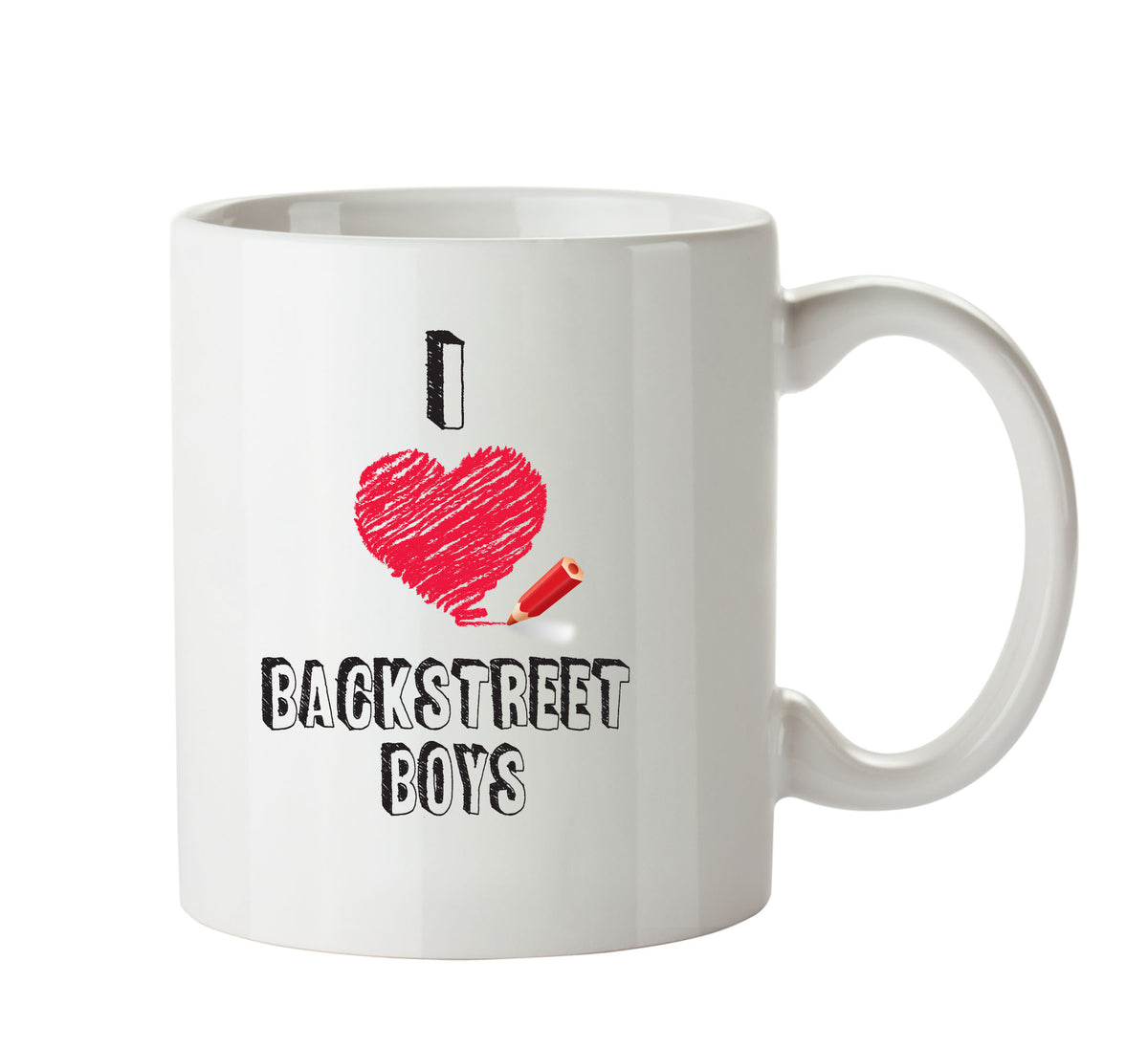 I Love BACKSTREET BOYS Celebrity Mug – printed mug product image 1