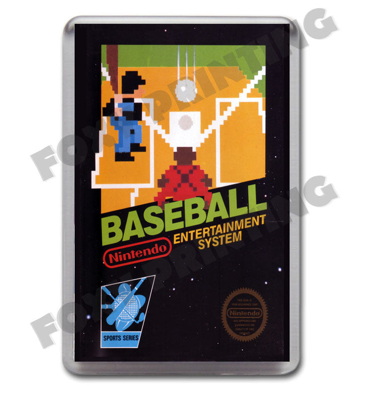 Baseball Retro Nintendo NES Game Inspired Fridge Magnet 58