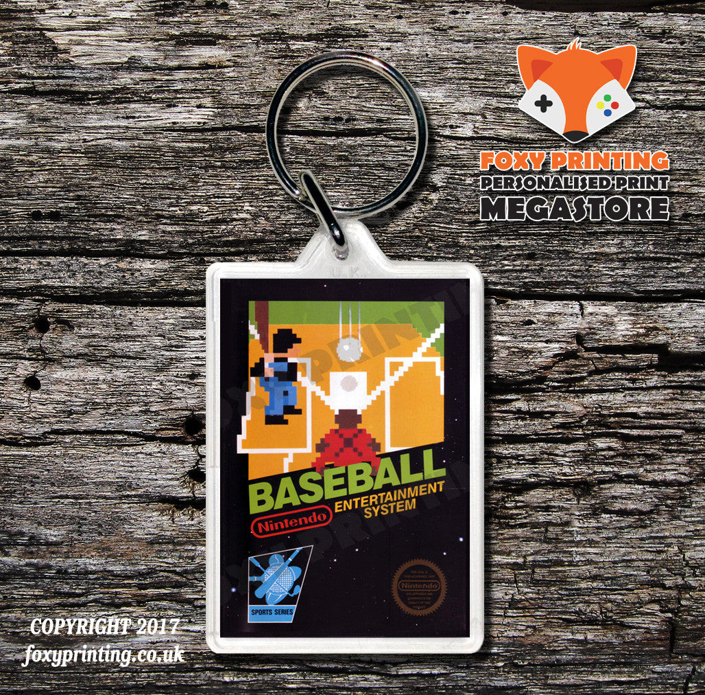 BARKER BILLS TRICKSHOT SHOOTING Retro NES Game Cover Art Gaming Keyring