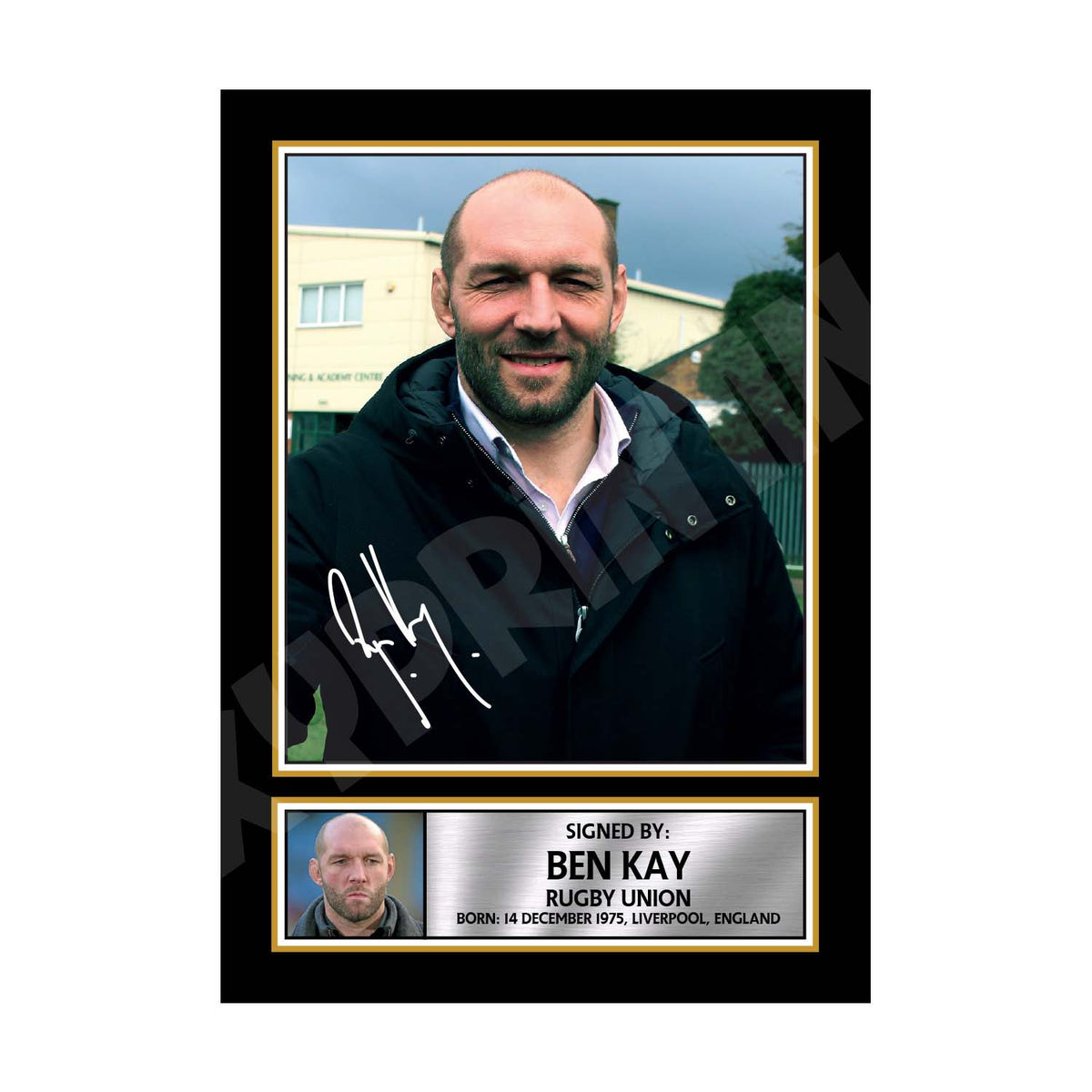 BEN KAY 1 Limited Edition Rugby Player Signed Print - Rugby