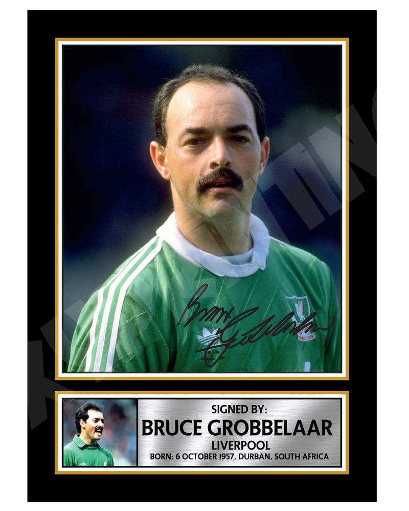 BRUCE GROBBELAAR 1 Limited Edition Football Player Signed Print - Football
