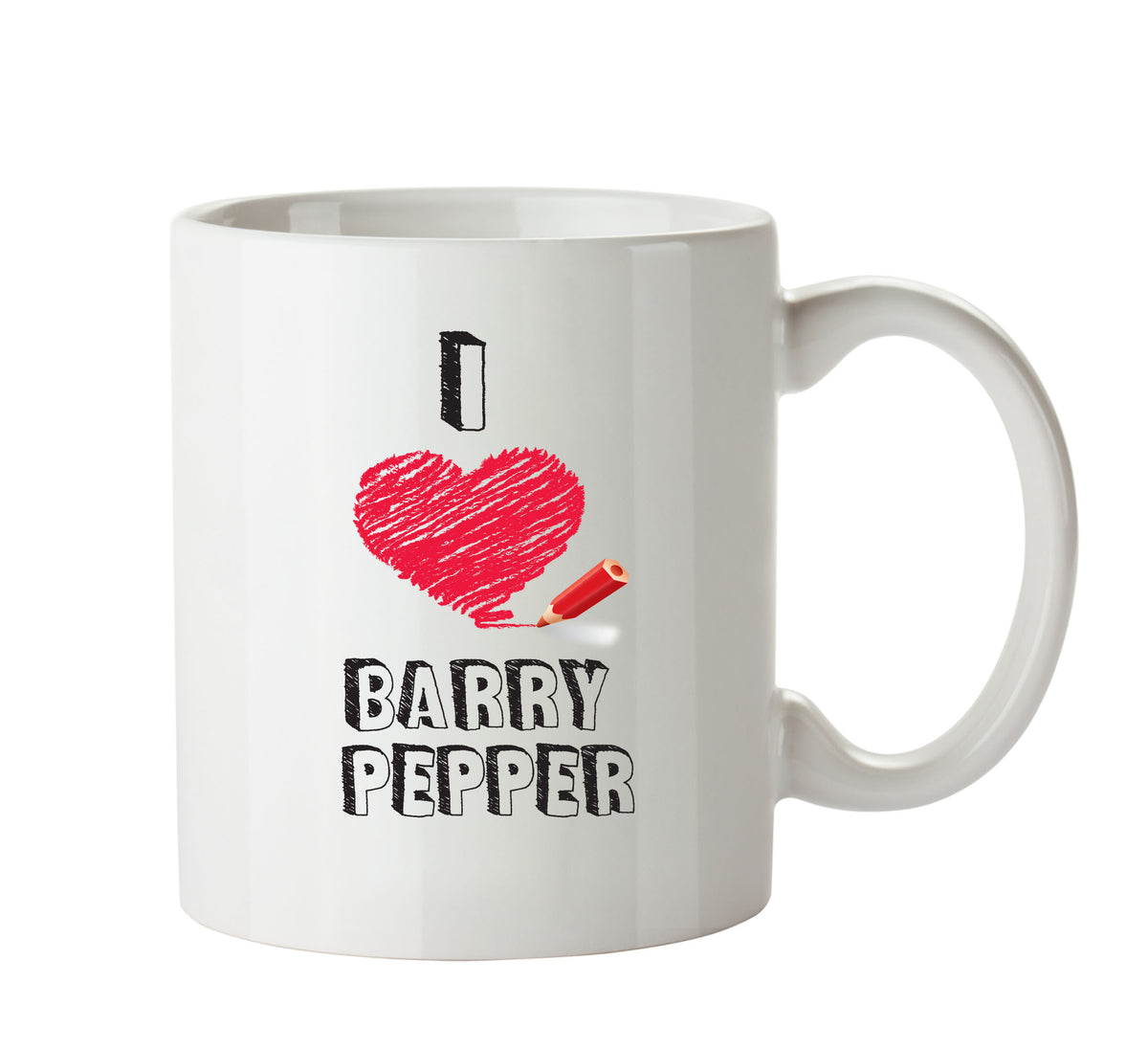 I Love Barry Pepper Celebrity Mug Office Mug – printed mug product image 1