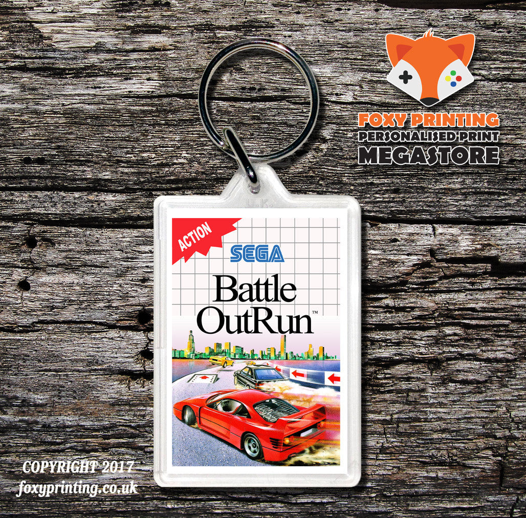 Battle Outrun (2) - Sega Master System Keyring