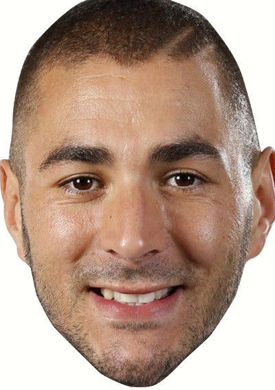 Benzema Face Mask β Fancy Dress Cardboard Costume Mask β Benzema Face Mask