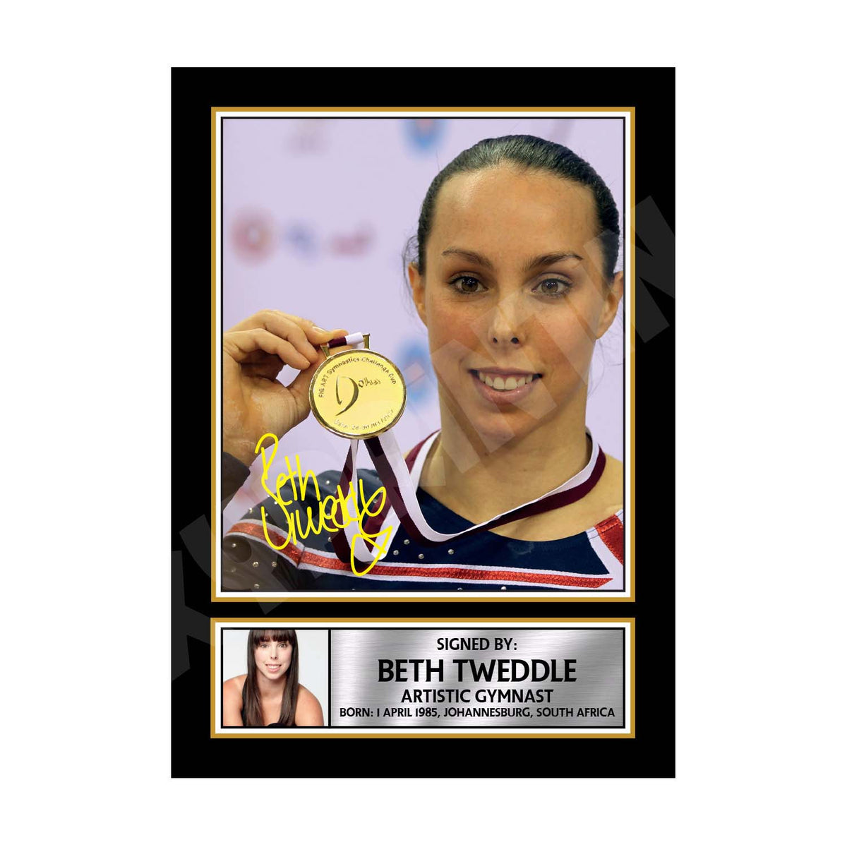 Beth Tweddle (1) Athletics Printed Signature Print – Beth Tweddle Athletics Printed Signature Print – A1 Print Only