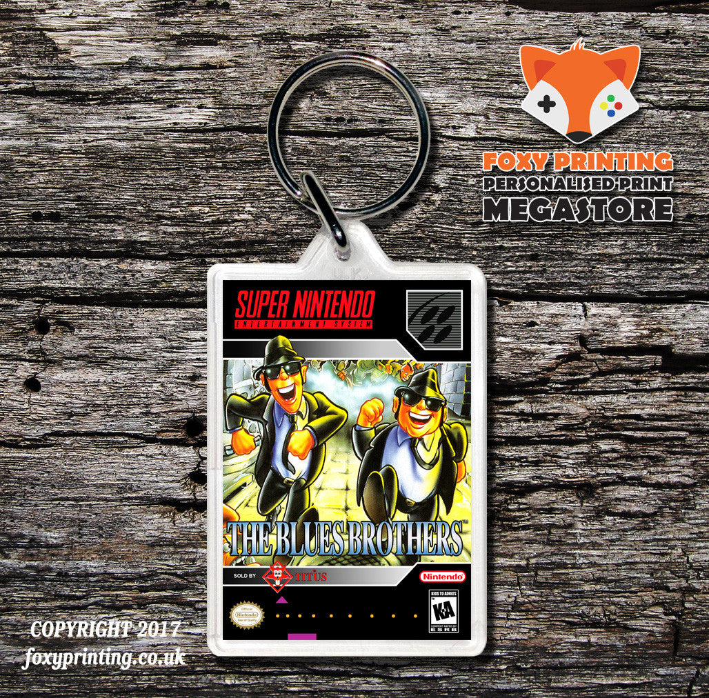 Blues Brothers Game Inspired Retro Gaming Keyring