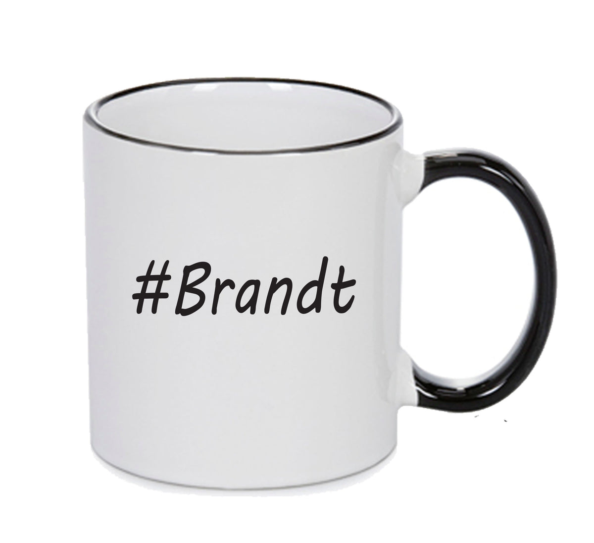 Personalised Your CUSTOM Name Brandt Printed Mug – printed mug product image 1