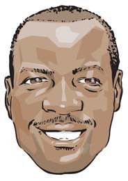 Brian Lara Cartoon Face Mask