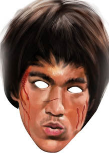 Bruce Lee Face Mask – Fancy Dress Cardboard Costume Mask