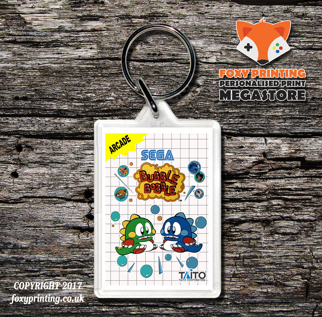 Bubble Bobble - Sega Master System Keyring