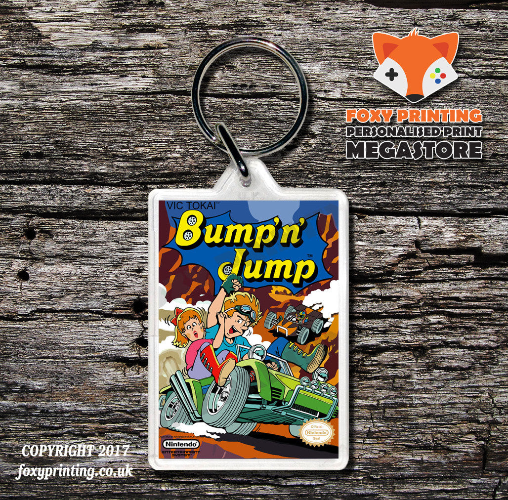 Bugs Bunny In Crazy Castle Retro NES Game Cover Art Gaming Keyring