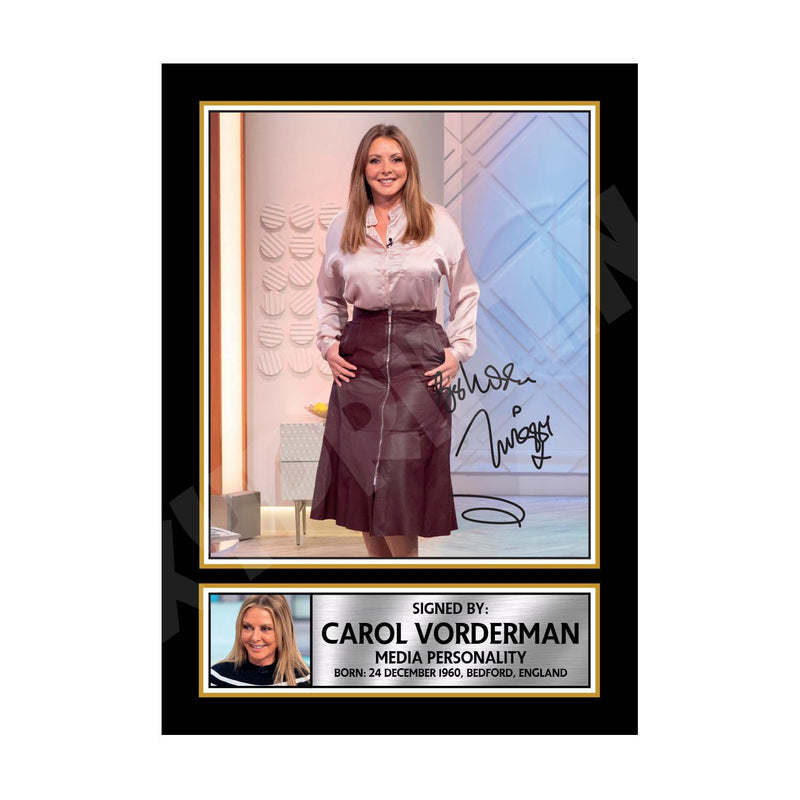 CAROL VORDERMAN (1) Limited Edition Tv Show Signed Print
