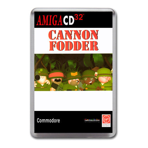 Cd32 Cannon Fodder Game Inspired Retro Gaming Magnet