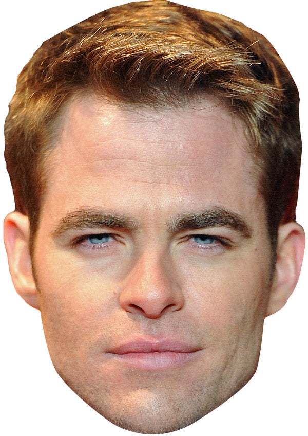 CHRIS PINE JB Actor Movie Tv Celebrity Party Face Mask β Chris Pine JB Actor Movie Tv Party Face Mask