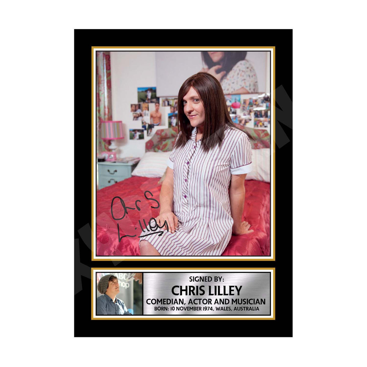 CHRIS LILLEY 2 Tv Show Printed Signature Print – Chris Lilley 2 Tv Show Printed Signature Print – A1 Print Only