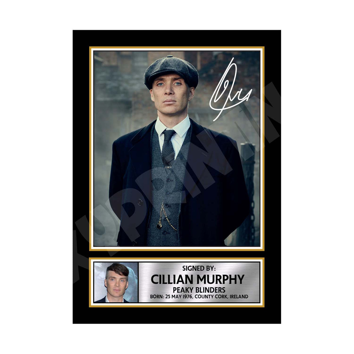 CILLIAN MURPHY 1 Tv Show Printed Signature Print – Cillian Murphy 1 Tv Show Printed Signature Print – A1 Print Only