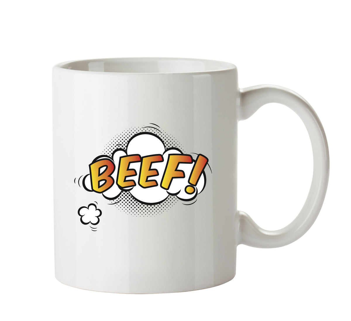 Comic Style BEEF Mug – printed mug product image 1