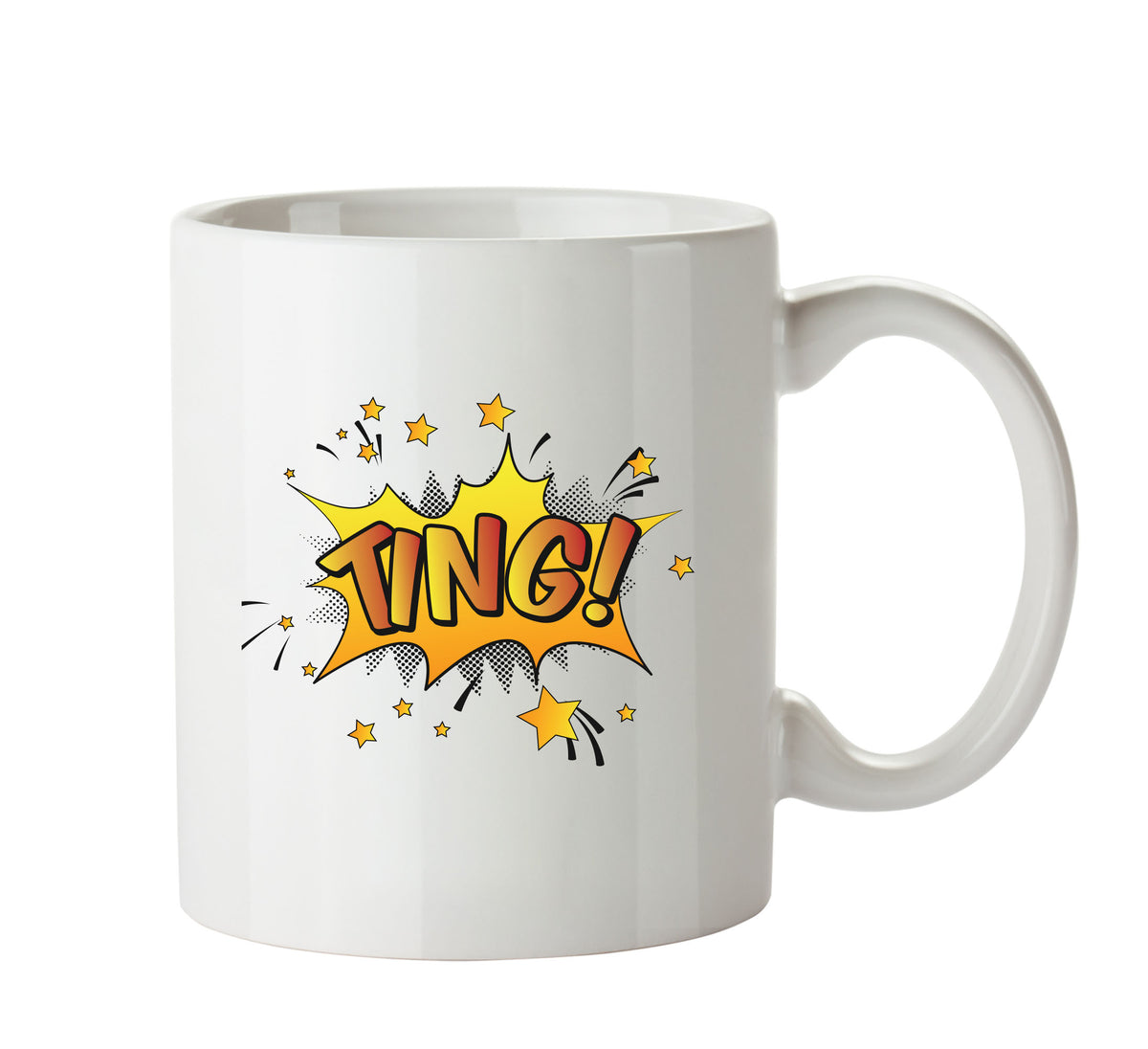 Comic Style TING Mug – printed mug product image 1