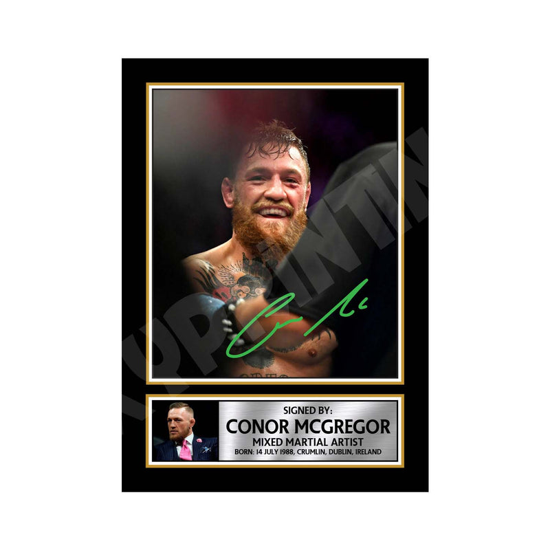 CONOR MCGREGOR 2 (2) Limited Edition MMA Wrestler Signed Print - MMA Wrestling