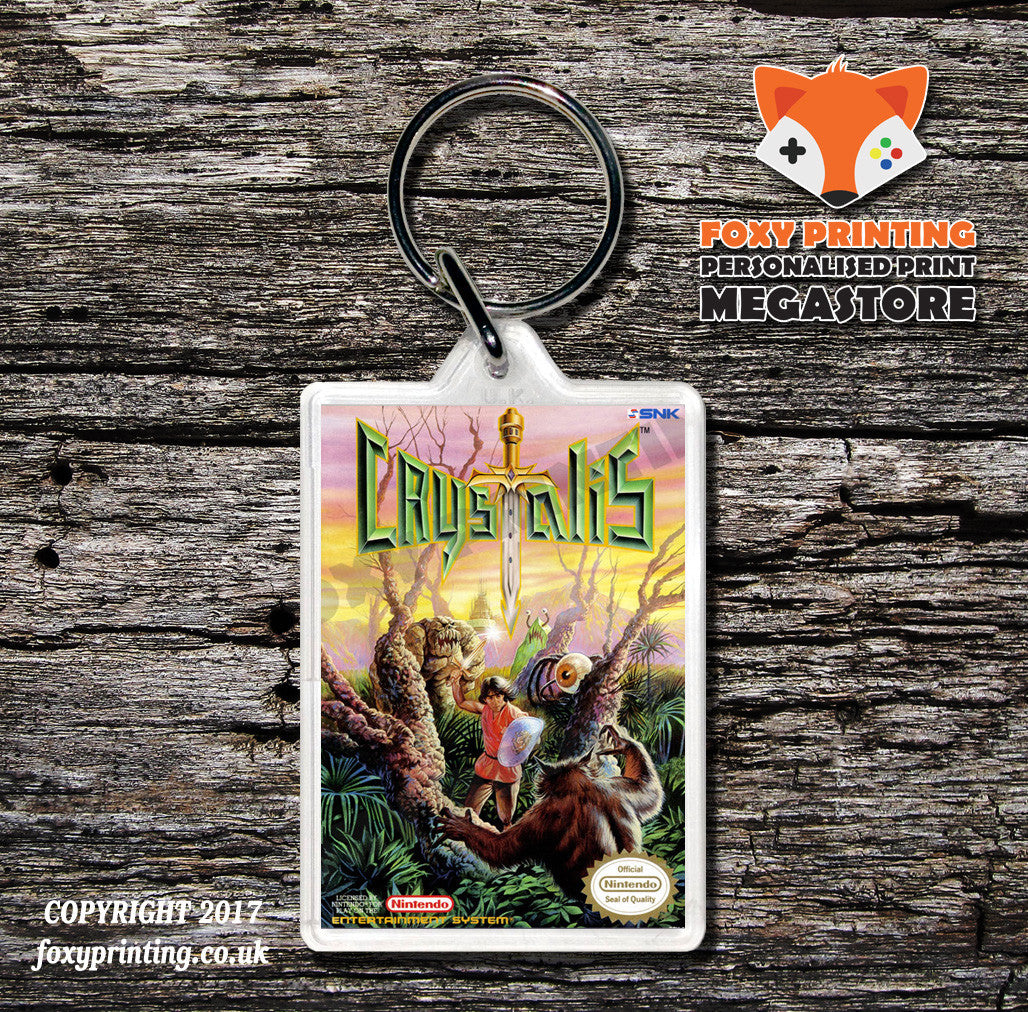 CRASH AND THE BOYS STREET CHALLENGE Retro NES Game Cover Art Gaming Keyring
