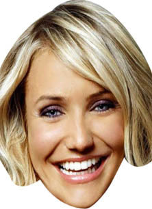 Cameron Diaz Face Mask β Fancy Dress Cardboard Costume Mask β Cameron Diaz Face Mask