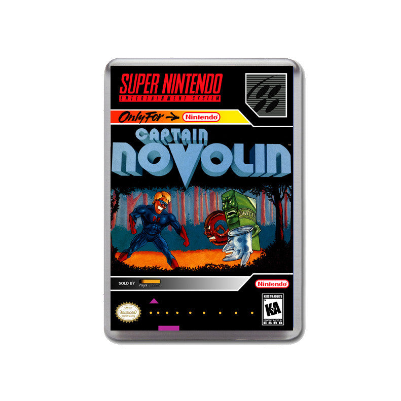 Captain Novolin - SNES Inspired Game Retro Gaming Magnet