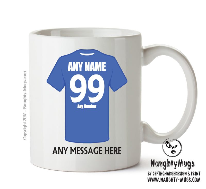 Cardiff City Football Team Mug - Personalised Birthday Age and Name