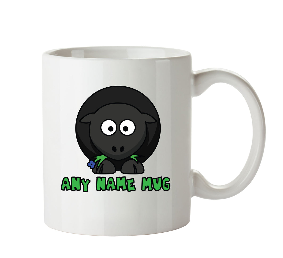 Personalised Black Sheep Mug CARTOON Mug Office Mug – printed mug product image 1