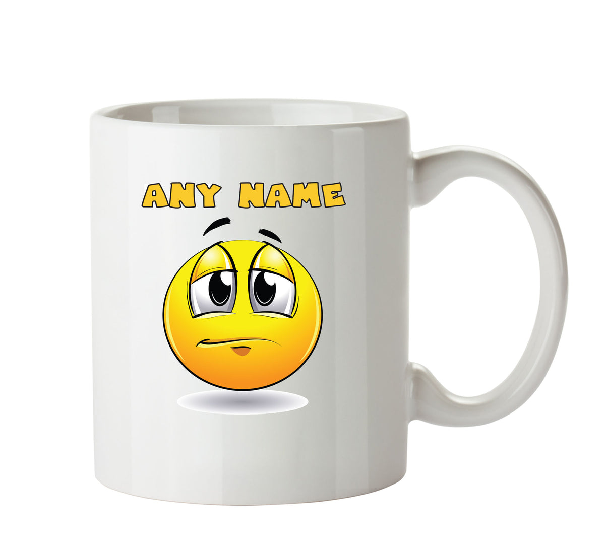 Personalised Cartoon Content Emoji Emoticons Mugs β printed mug product image 1
