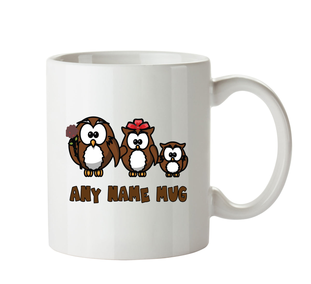 Personalised Family Owl Mug CARTOON Mug Office Mug β printed mug product image 1