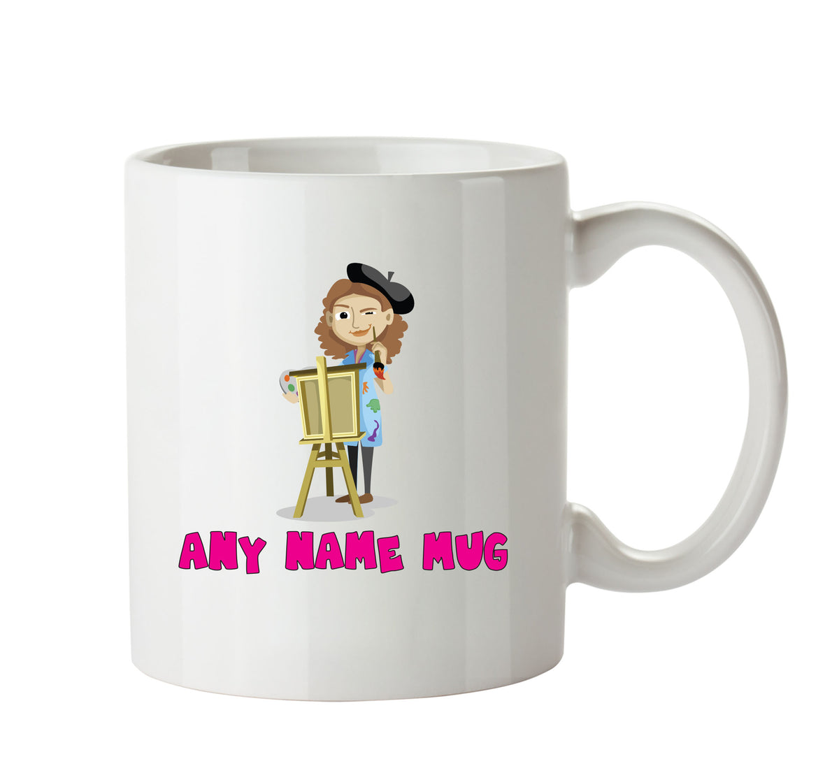 Personalised Female Painter Mug Occupational Mug Office Mug β printed mug product image 1