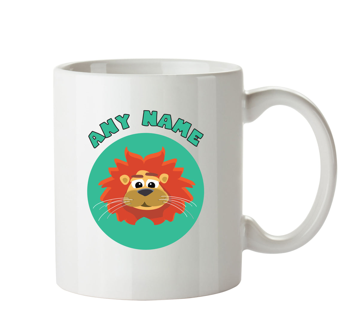 Personalised Cartoon Lion Mug – printed mug product image 1