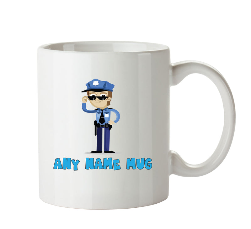 Personalised American Police Mug Occupational Mug Office Mug